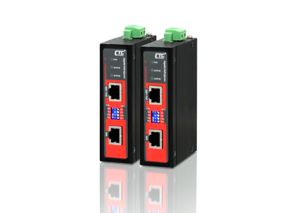 Gigabit Ethernet PoE+ Injector compact