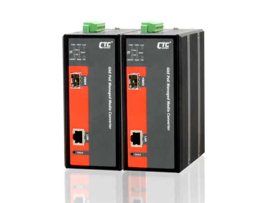 Mediaconverter with POE - RJ45 to SFP with POE