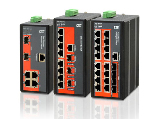 Switch công nghiệp 4,8,16 port RJ45 100 + 2,3,4 port SFP Fiber 1GB